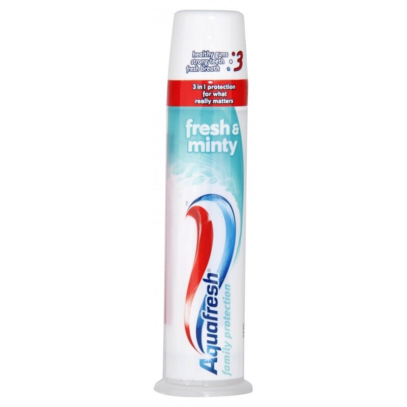 Aquafresh Fresh and Minty Toothpaste (pump-tube) 100mL