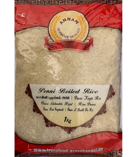 Annam Ponni Boiled Rice 1Kg - Suneetha Foods Supermarket