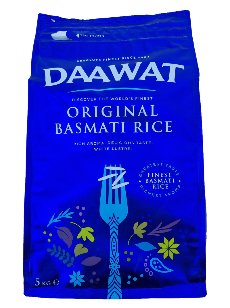 Daawat Basmati Original Rice (Blue) 5Kg - Suneetha Foods Supermarket