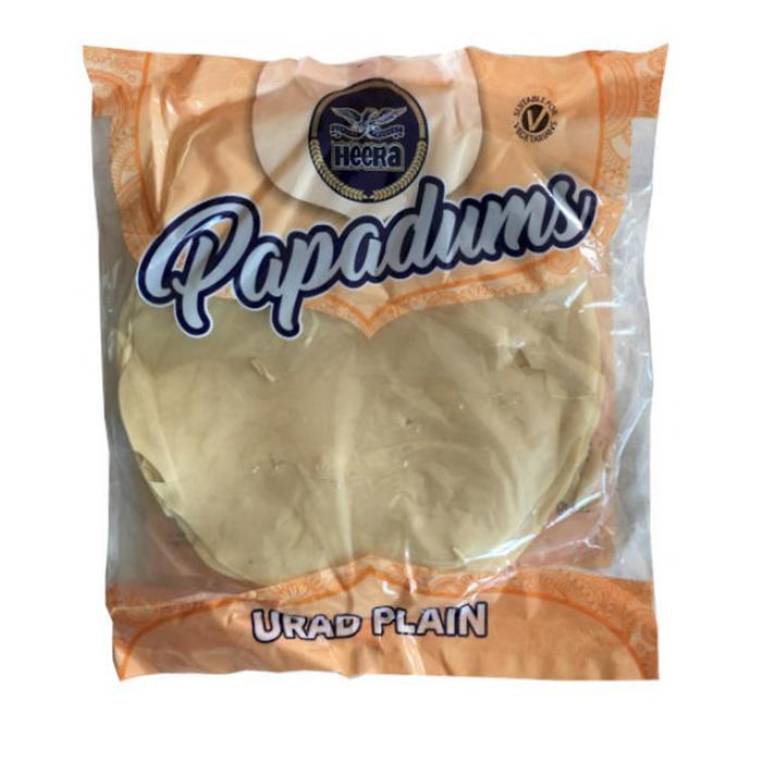 Heera Urad Plain Papadum 200g - Suneetha Foods