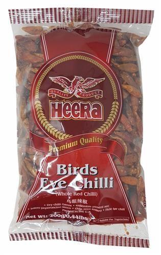 Heera Birds Eye Chilli 200g - Suneetha Foods