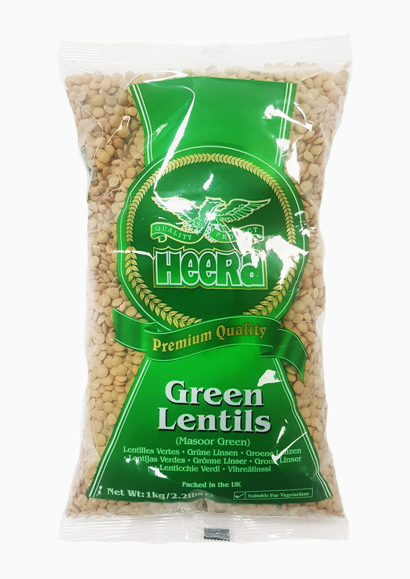 Heera Green Lentils(Masoor Green) 1 Kg - Suneetha Foods