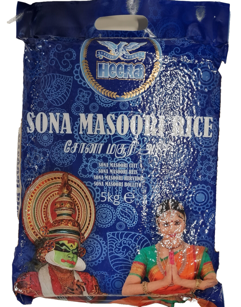 Heera Sonamasoori Rice 5Kg - Suneetha Foods Supermarket