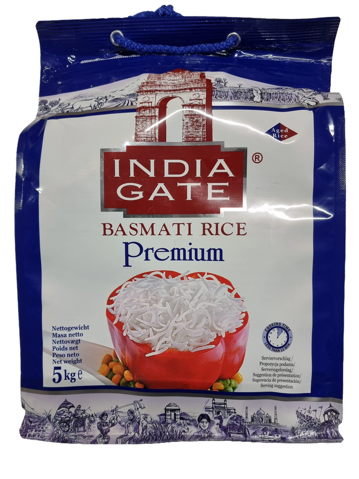 INDIA GATE Basmati Rice 5kg プレミアム India Gate Basmati Rice Premium, 5Kg - Shinjuku Halal Food