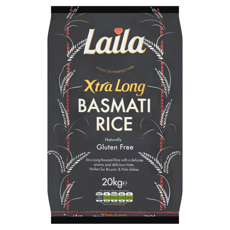 Laila Xtra Long Grain Rice 20Kg - Suneetha Foods Supermarket