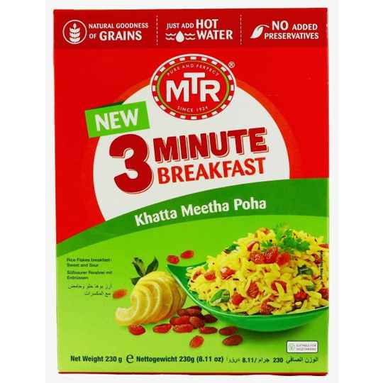 MTR 3 Minute Breakfast Khatta Meetha Poha 230g