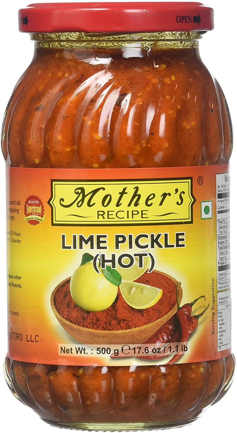 Mother's Lime Pickle (Hot) 500g