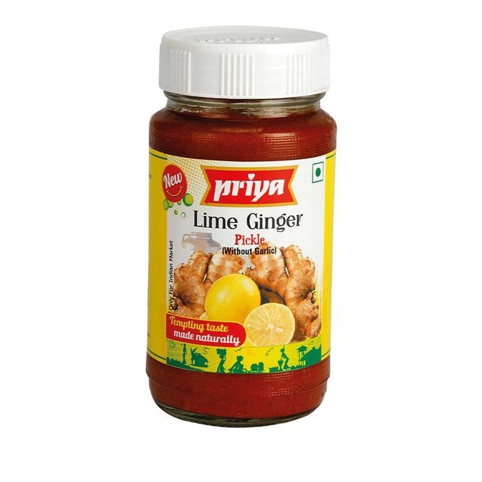 Priya Lime And Ginger (Without Garlic) Pickle 300g