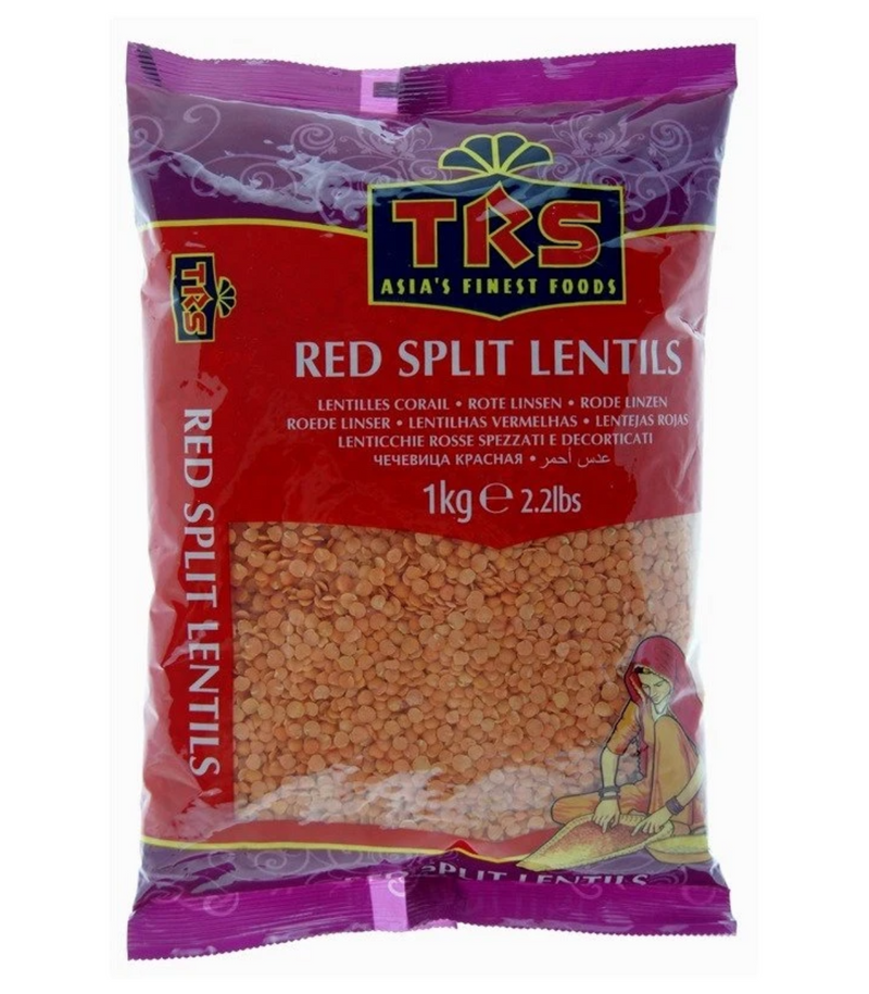 TRS Red Split Lentils (Masoor Dal) 1Kg - Suneetha Foods