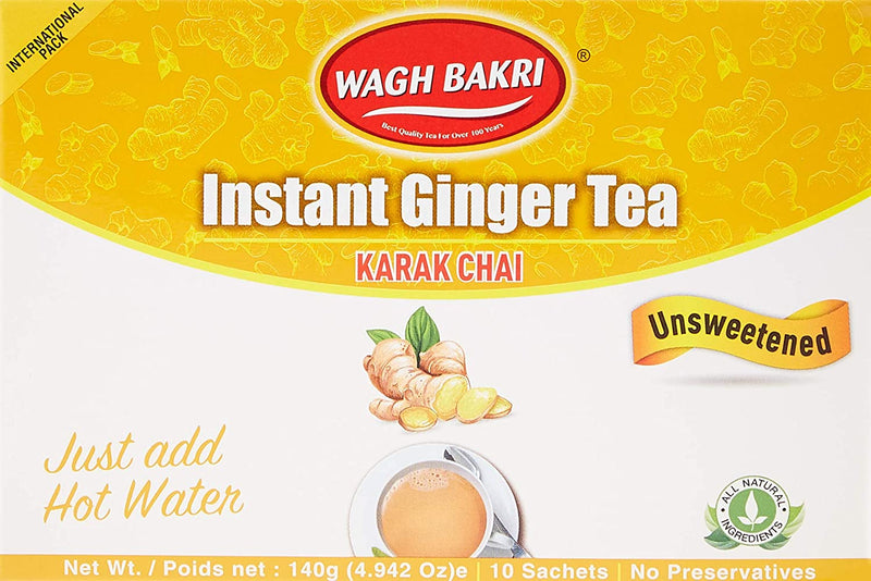 Wagh Bakri Unsweeted Ginger Instant Premix 140g